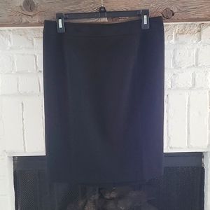 Loft Black straight skirt. Perfect with any color top.  Classic!